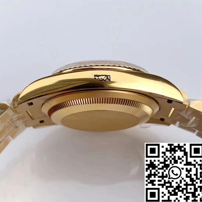 White Factory Day-Date Rolex Roman Time Scale M128238 EW Dial 0123